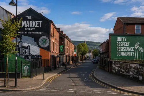 Belfast political murals on the Irish Revolutionary Tour in Northern Ireland